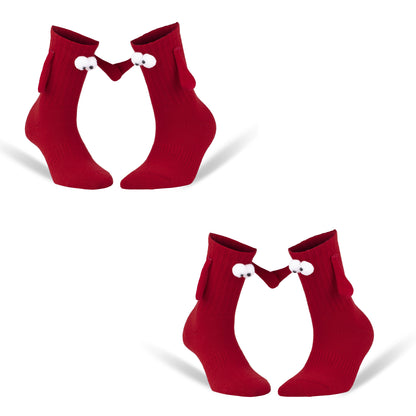 Magnetic Holding Hands Couple Socks for Valentines Day 2 Pairs